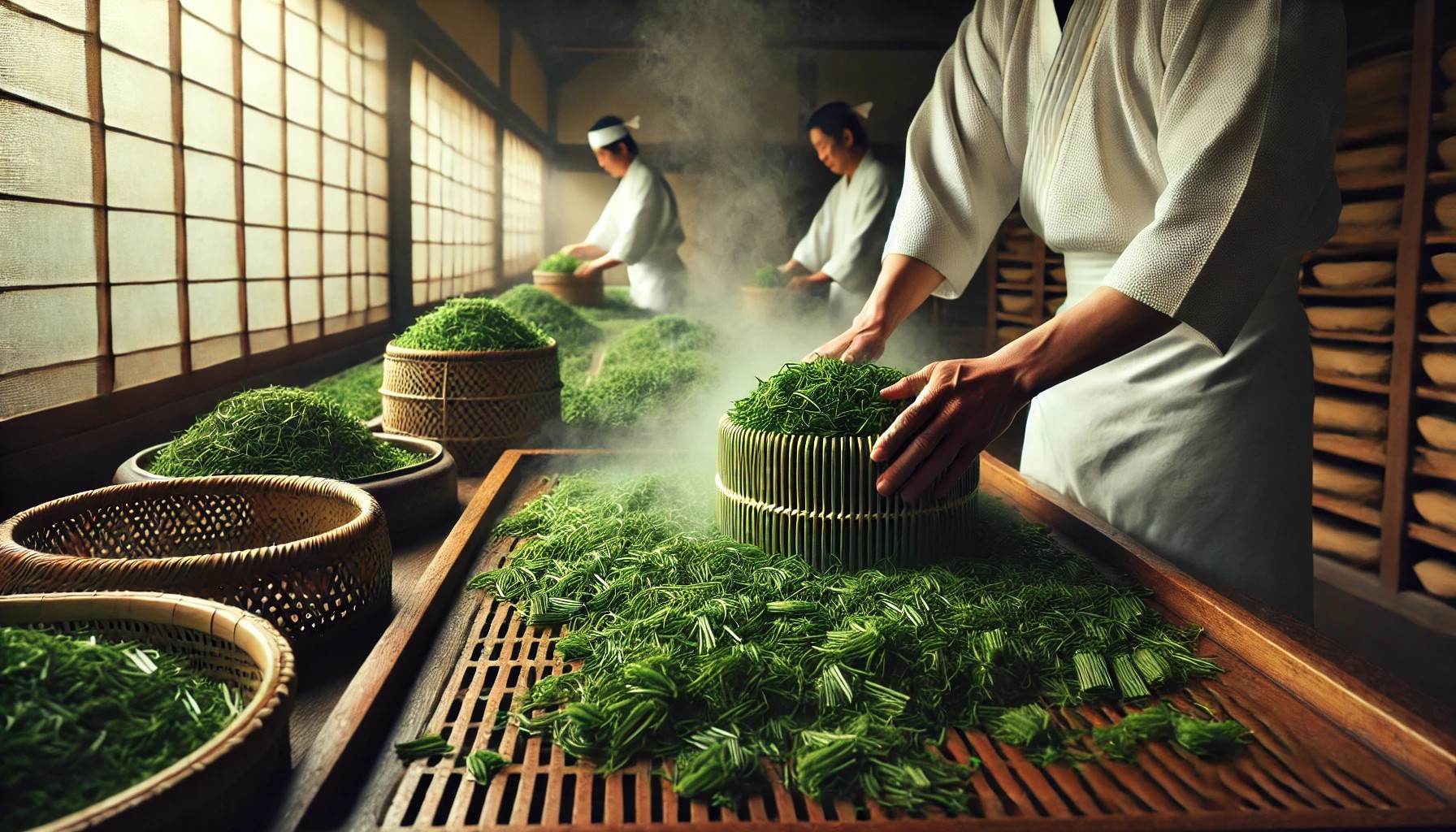 traditional Japanese tea factory